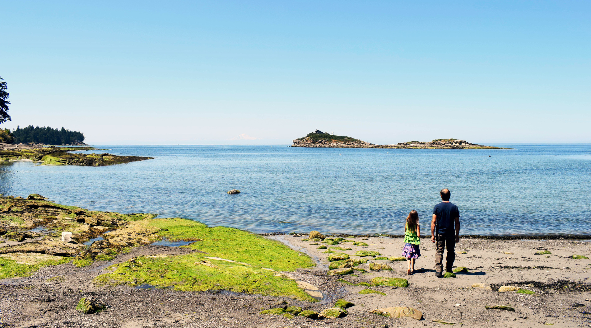 Grandpa and Grandchild at Galiano