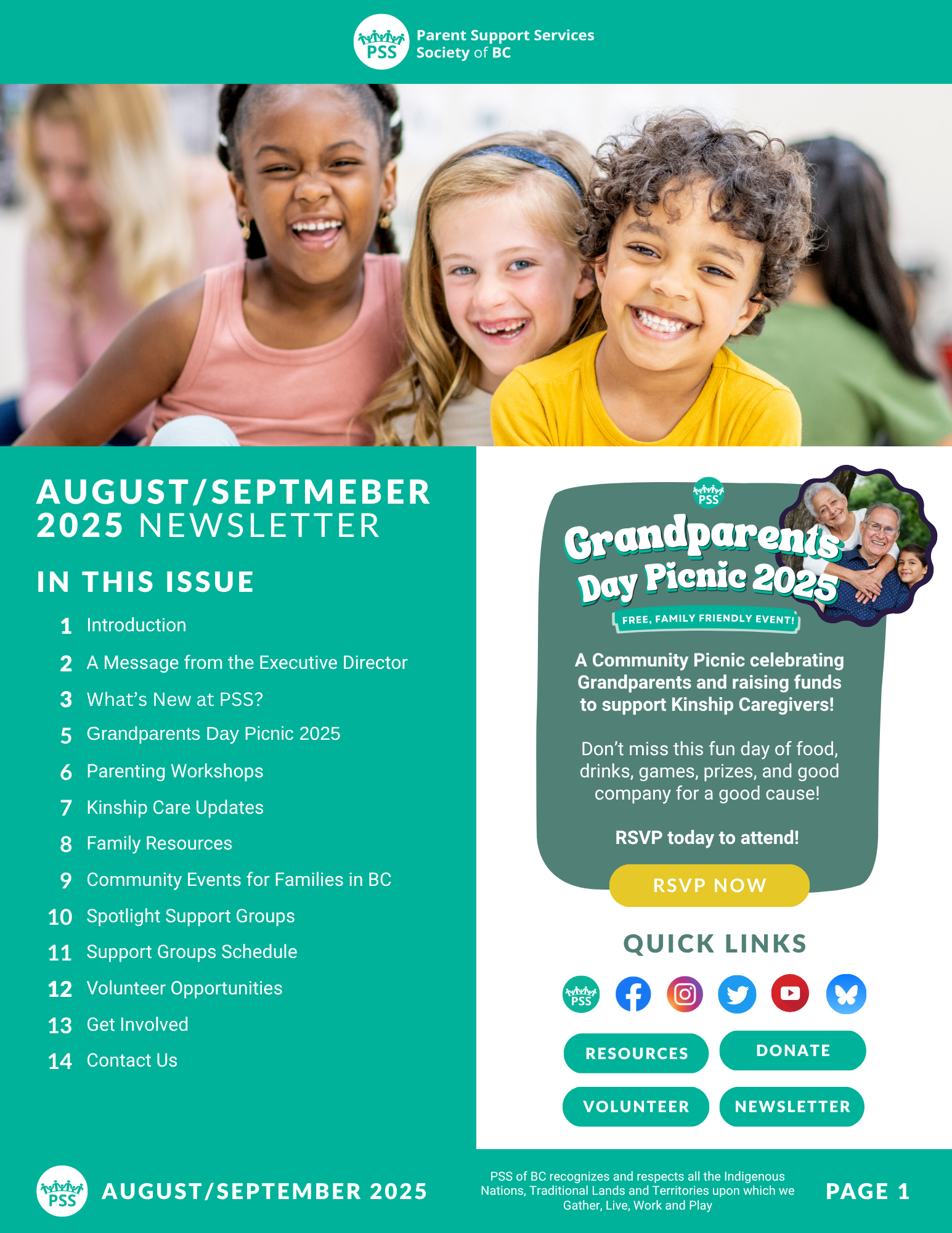 August/September Newsletter